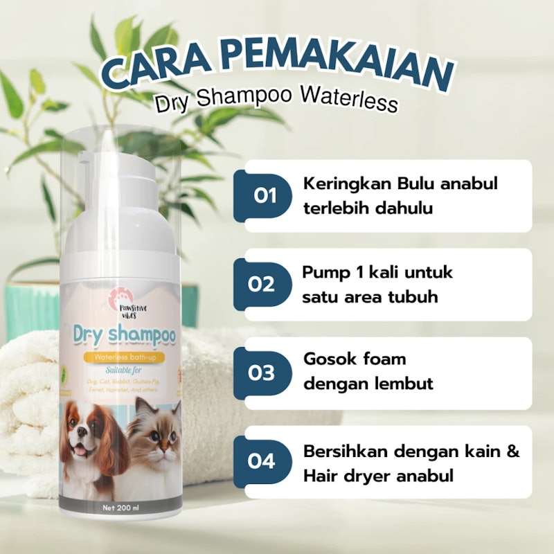 Pawsitive Vibes Pet Dry Shampoo 4