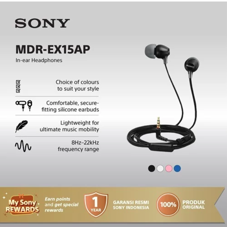 Sony Corporation Sony In-ear Headphones  MDR-EX15AP