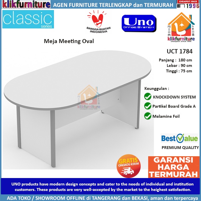 UNO Furniture Meja Rapat Oval  UCT 1784