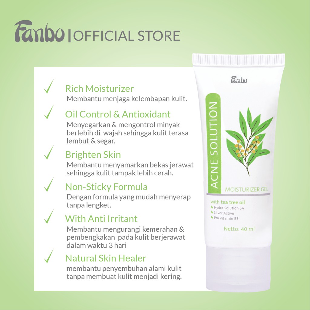 Fabindo Sejahtera Fanbo Acne Solution Moisturizer Gel
