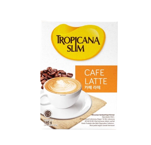 Tropicana Slim ｜ Cafe Latte Box (10 sachet x 14 gram)