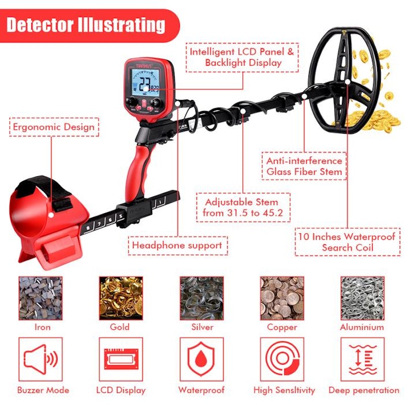 Tianxun Metal Detector Red 3