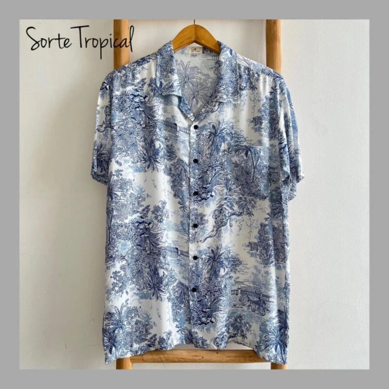  SORTE TROPICAL Hawaii Pantai Floral Daun