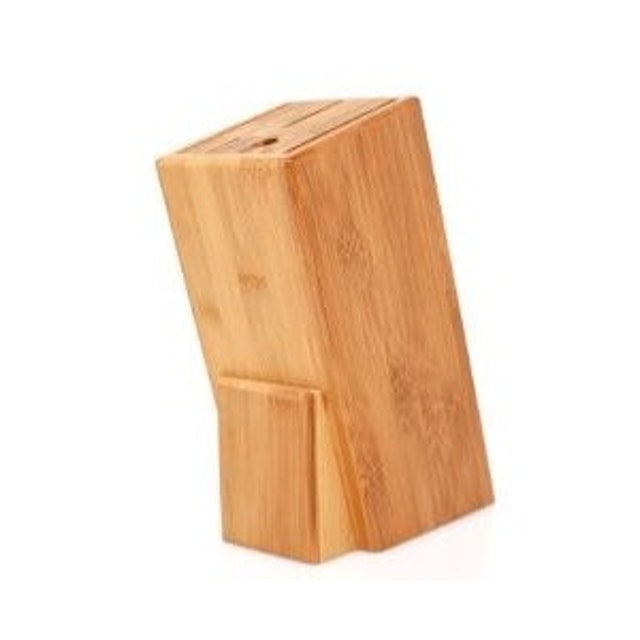 HT-0640 Tempat Pisau Bambu 5 Lubang ｜ HT-0640