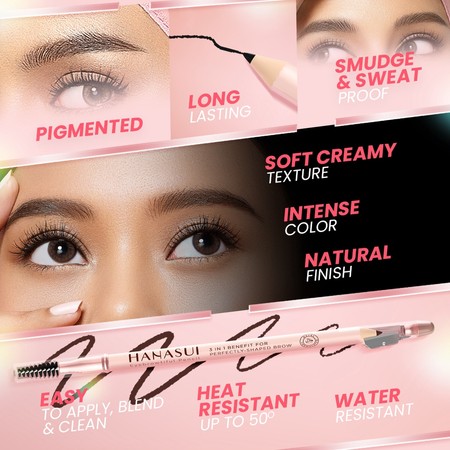 Eka Jaya Internasional Hanasui Eyebrowtiful Pencil Light Brown