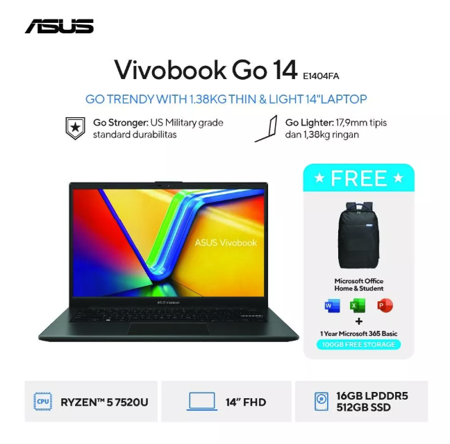 ASUS ASUS Vivobook Go 14 E1404FA-VIPS5151M