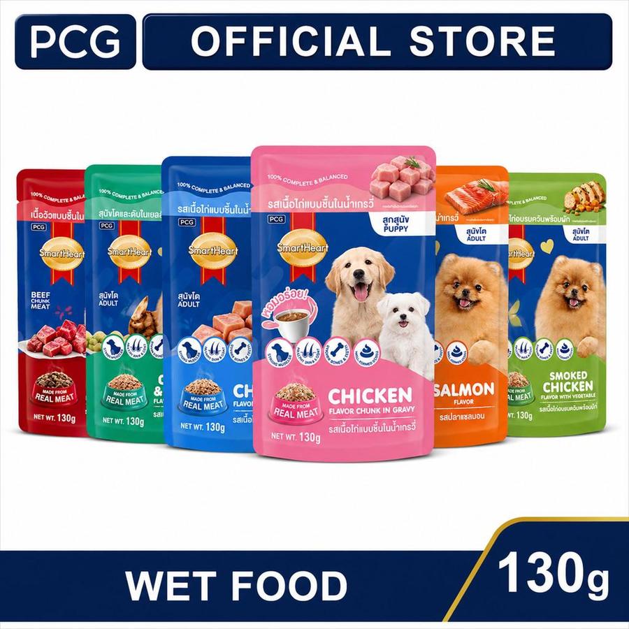 SmartHeart Pouch Wet Dog Food