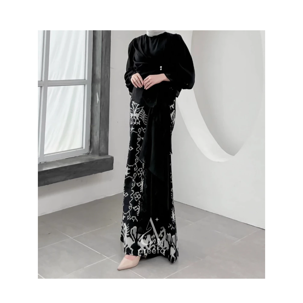  Areefa Karina Dress Gamis Tenun Etnik