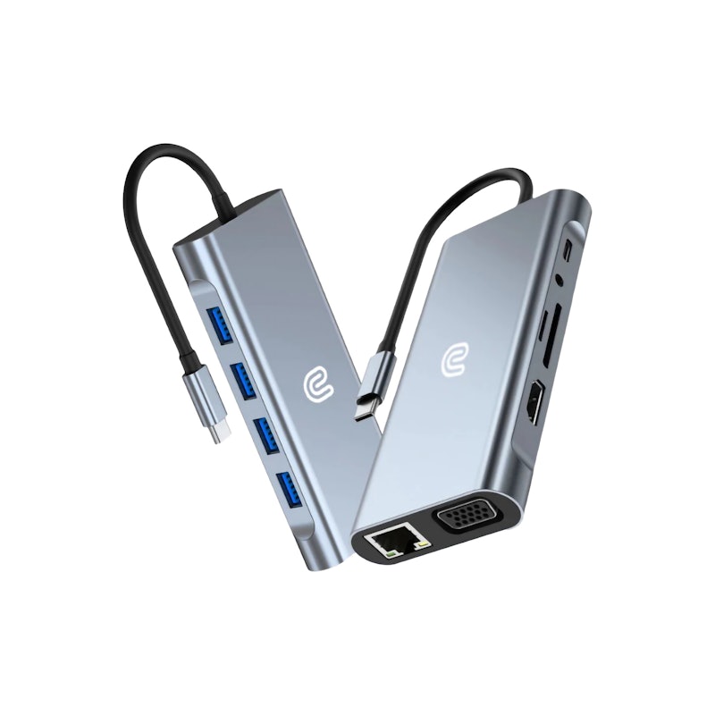 Unitech TerraLink USB Hub Adapter 11 in 1 1