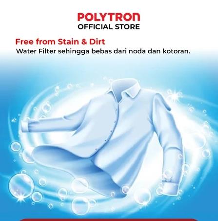 Hartono Istana Teknologi Polytron Primadona Giant Mesin Cuci 2 Tabung 7 kg  PWM 7072N