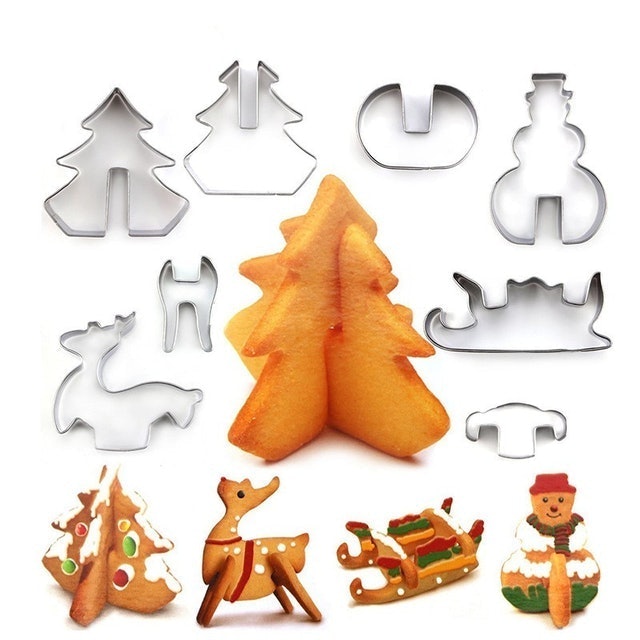3D Cookie Cutter Christmas Scene