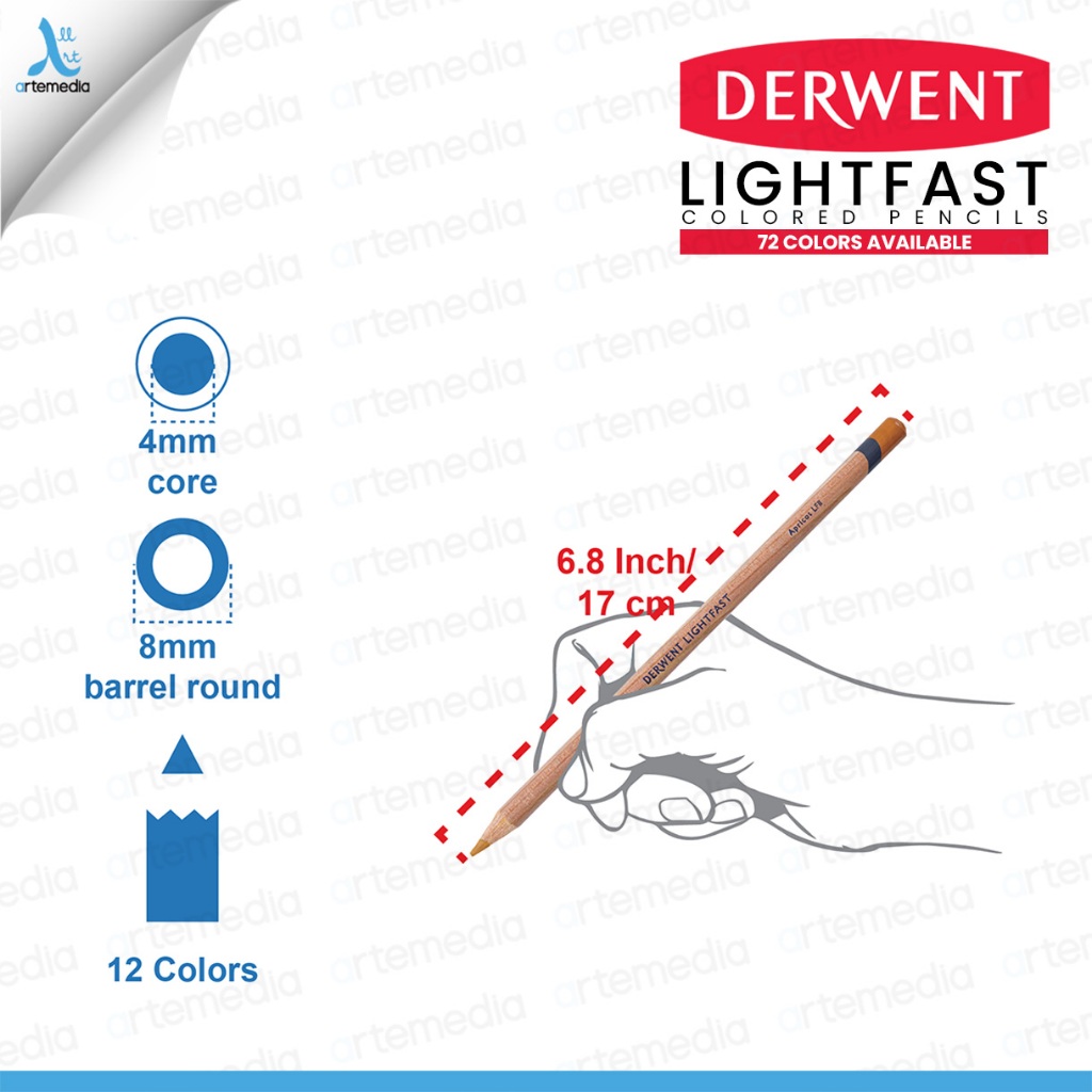 The Cumberland Pencil Derwent Lightfast Pencil Color Satuan