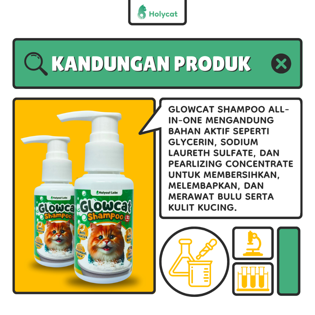 Holycatlabs  Holycatlabs Glowcat Shampoo All In One