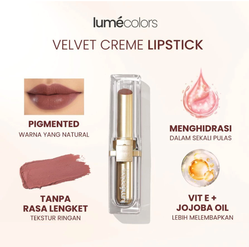 Lumecolors Velvet Creme Lipstick Nude 01 2
