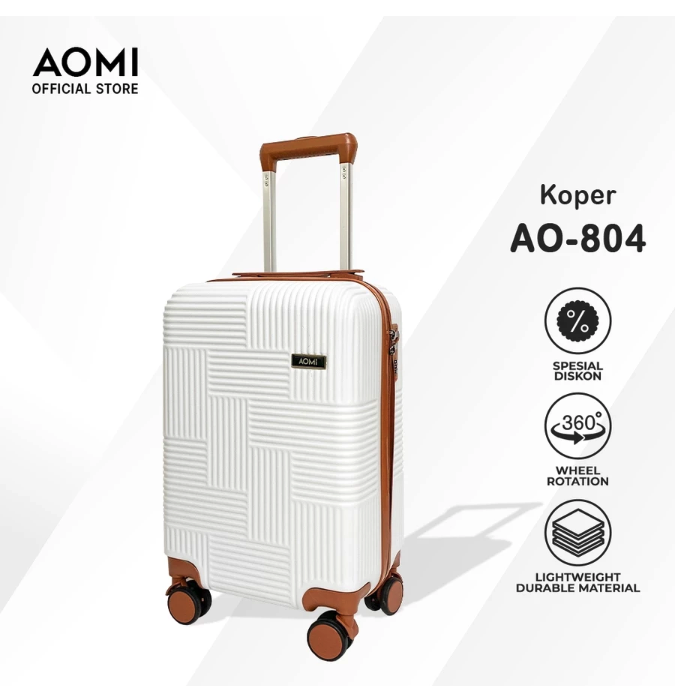 AOMI AOMI Koper Kabin & Bagasi Fiber ABS Ukuran 18 Inch AO-804