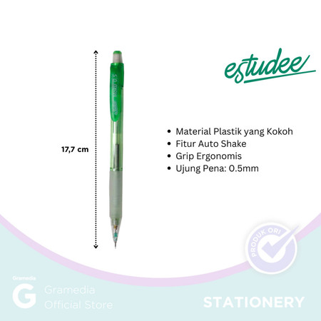 Global Retailindo Estudee Moku Pensil Mekanik Auto Shake 0.5 mm  ES-MP851