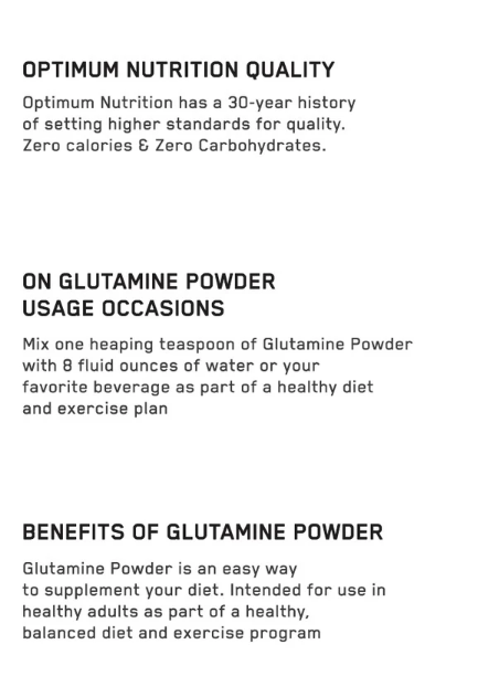 Optimum Nutrition Optimum Nutrition Glutamine Powder