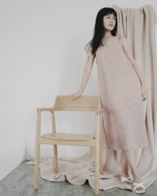 This Is April Thalia Printted Midi Slit Dress – Pink  776705