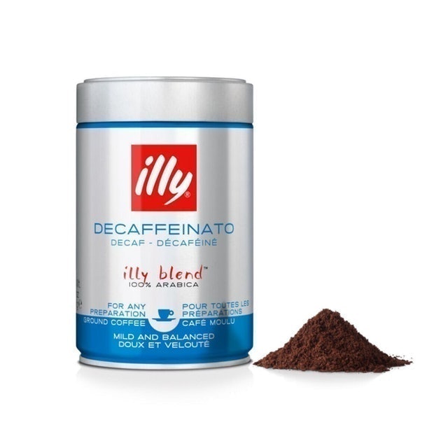 Illy Ground Espresso Classico Decaffeinated Coffee