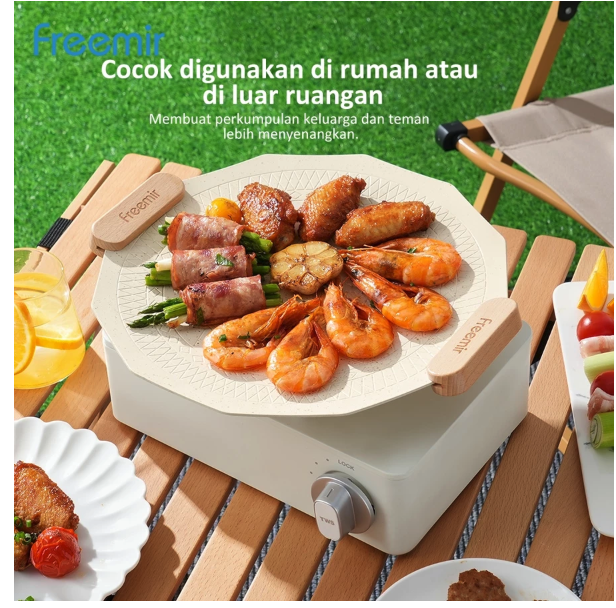 Dachin Etech Global Freemir Grill Pan Anti Lengket 30cm Beige Capitan