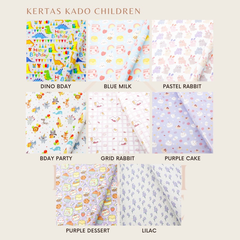 Kertas Kado Motif Binatang 4