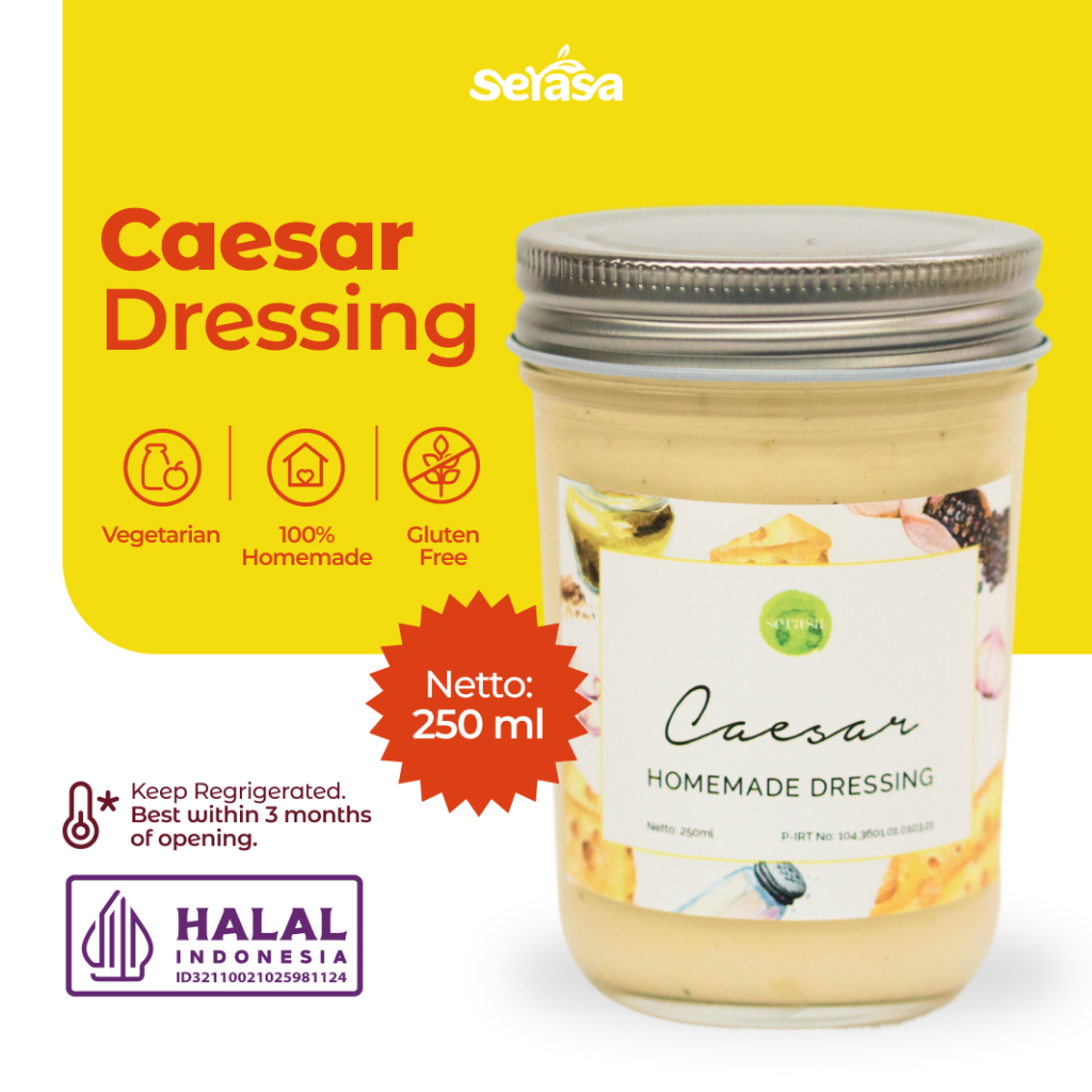 Serasa Salad Caesar Dressing In Jar 250ml