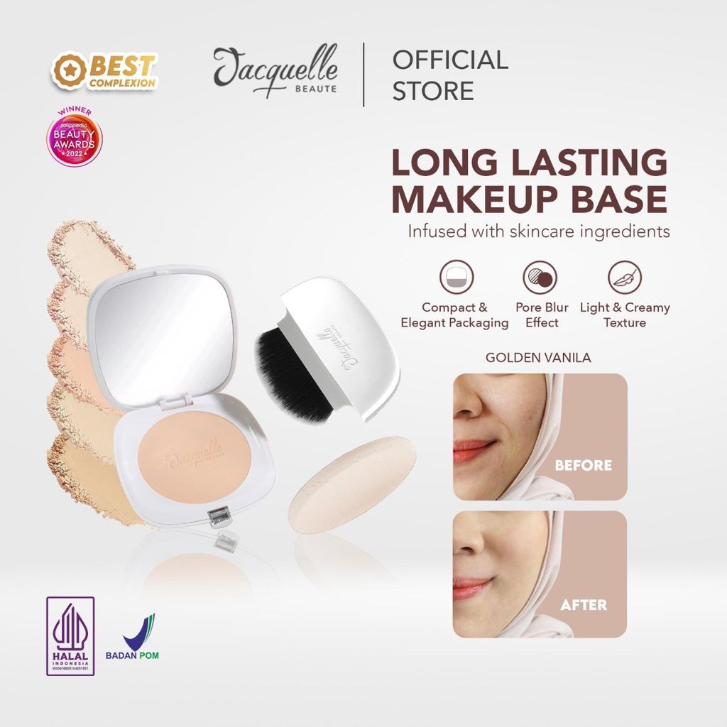 Jelita Anugerah Indonesia Jacquelle Beaute Blur Effect Two Way Cake #N2 Golden Vanilla