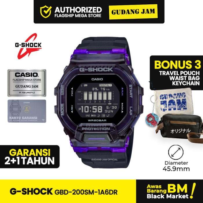 G-Shock Jam Tangan   GBD-200SM-1A6
