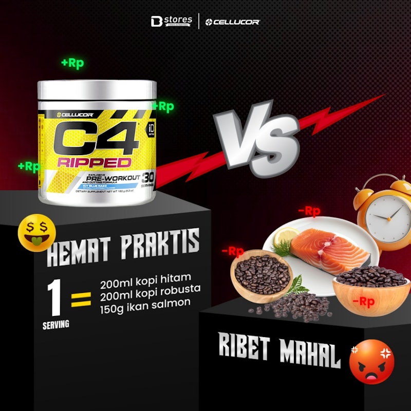 CELLUCOR C4 Ripped Pre-Workout Icy Blue Razz 2