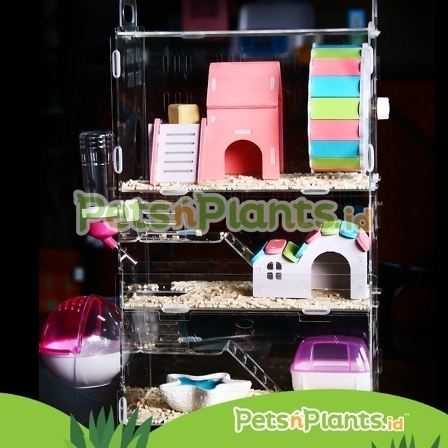 Kandang Hamster Cage Akrilik