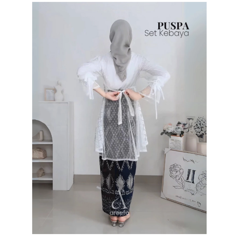 Areefa Set Kebaya Kutu Baru Brukat 3
