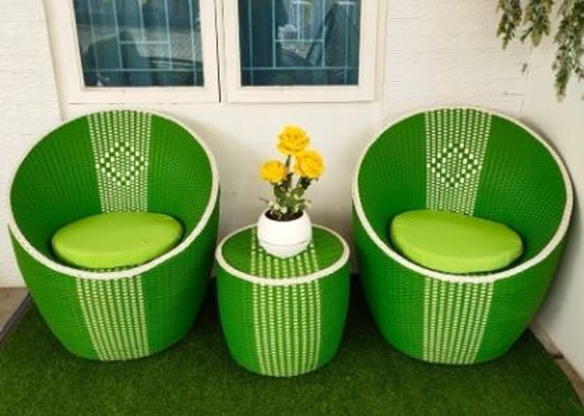  Set Kursi Teras Rotan Gentong