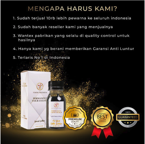  Texone Pewarna Pakaian Hitam