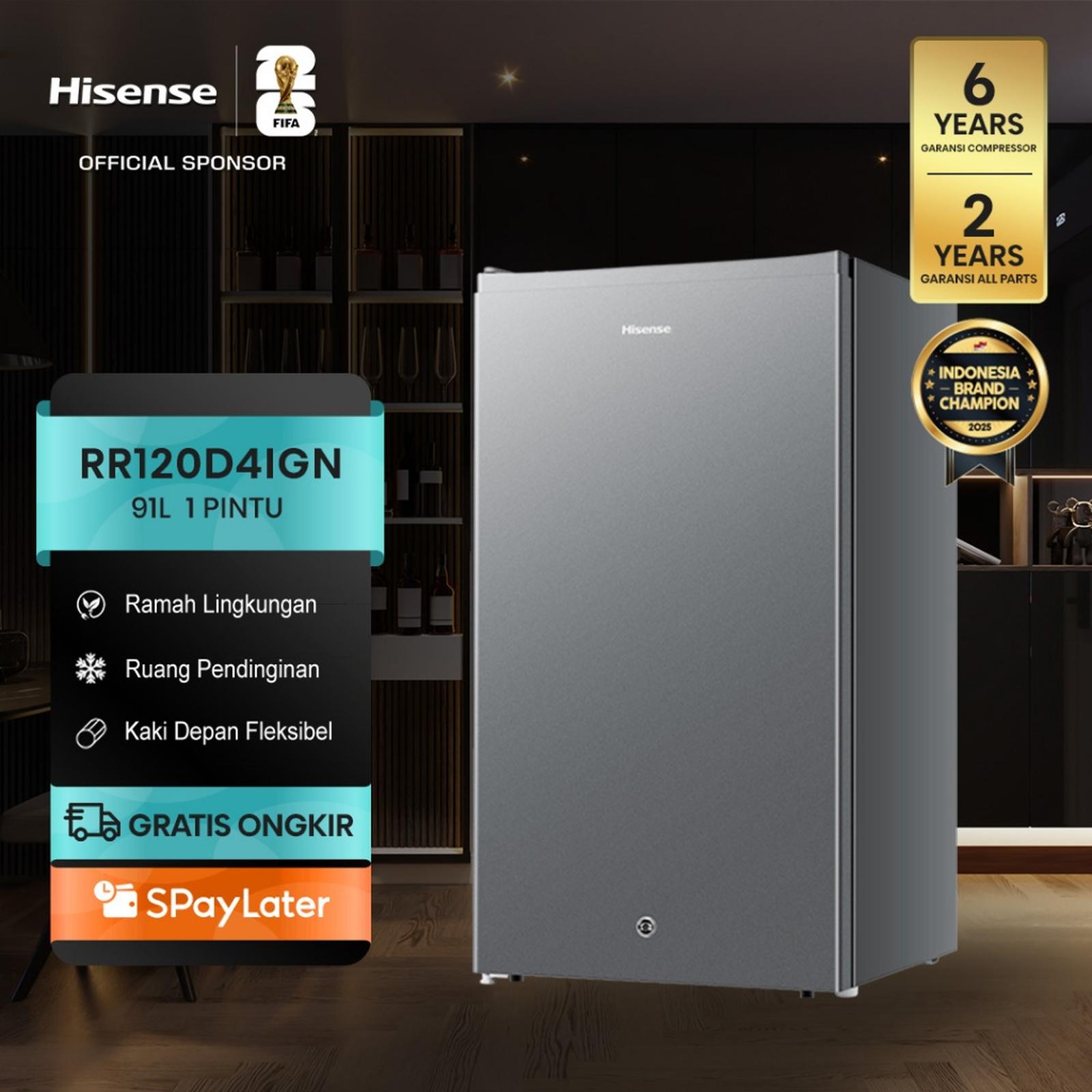 Hisense Hisense Kulkas 1 Pintu 91L RR120D4IGN