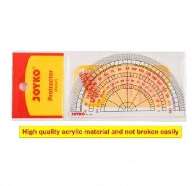 Joyko Acrylic Ruler Penggaris Busur RL-ACP