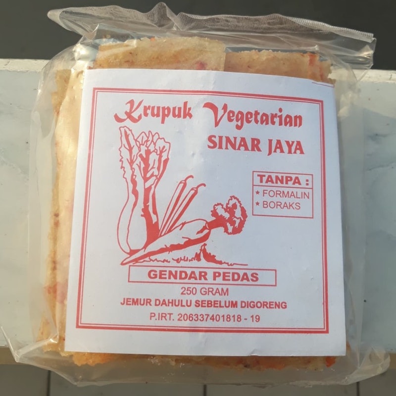 Krupuk Vegetarian Gendar Pedas 2