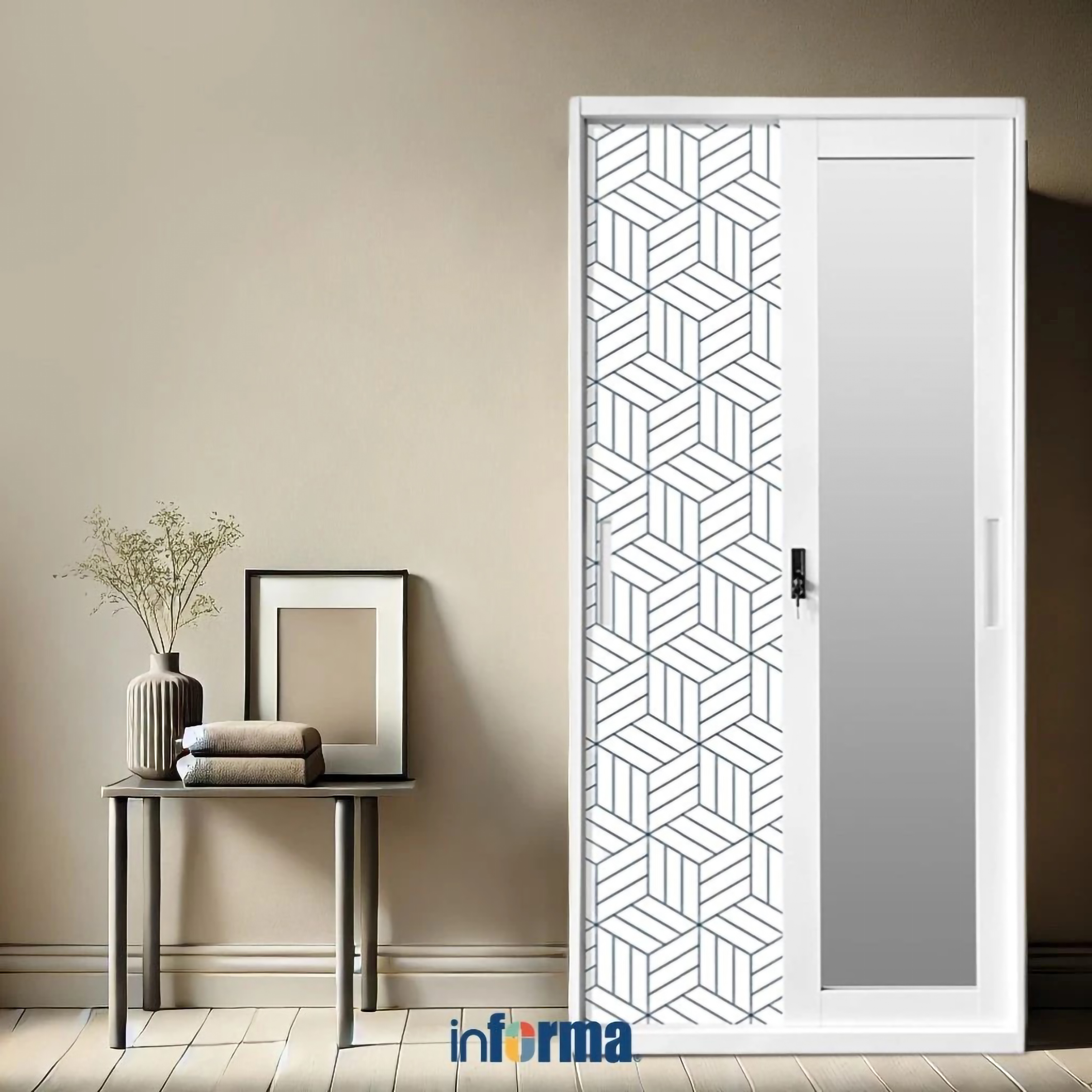 Home Center Indonesia Informa Wilmer Lemari Pakaian 2 Pintu