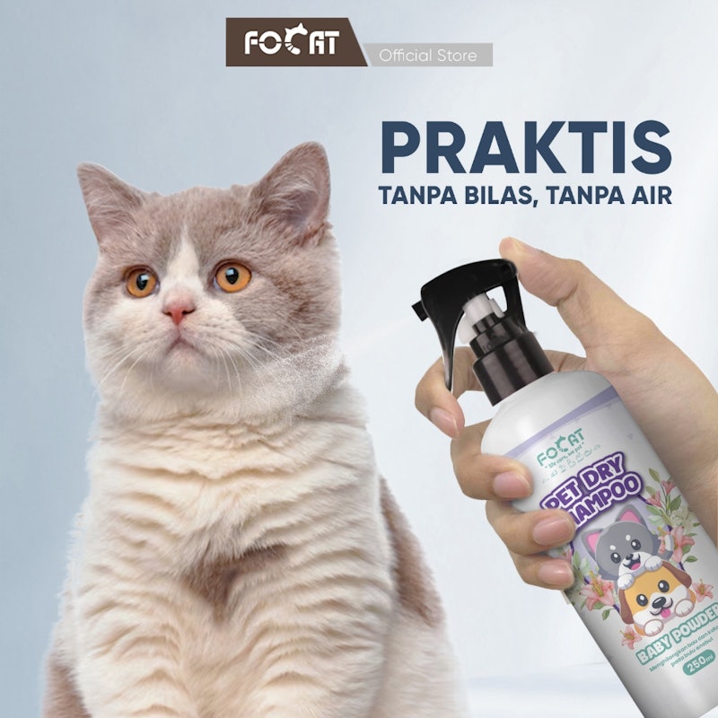 Focat Pet Dry Shampoo Baby Powder 4