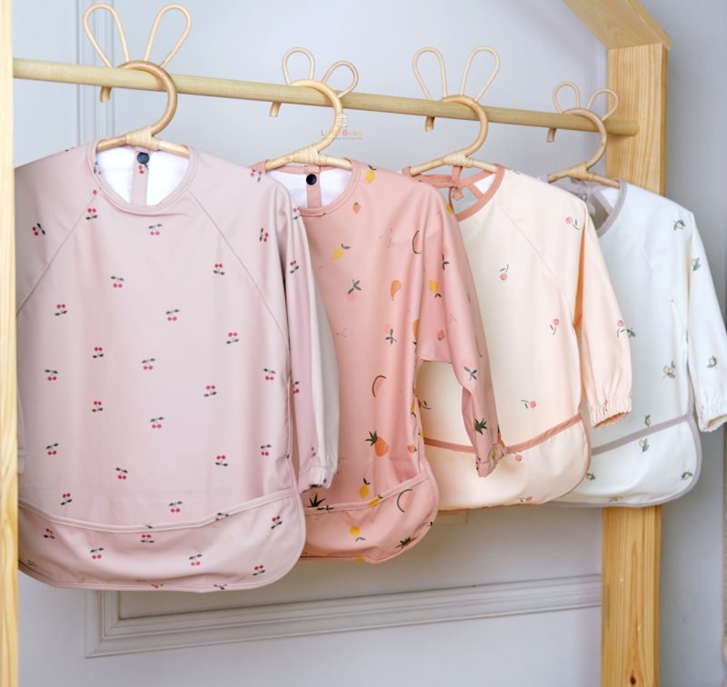 Waterproof Long Sleeve Baby Bib 4