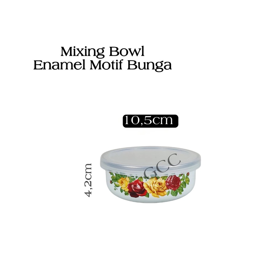 Maspion Group Maspion Mangkok Jadul Enamel Motif Bunga