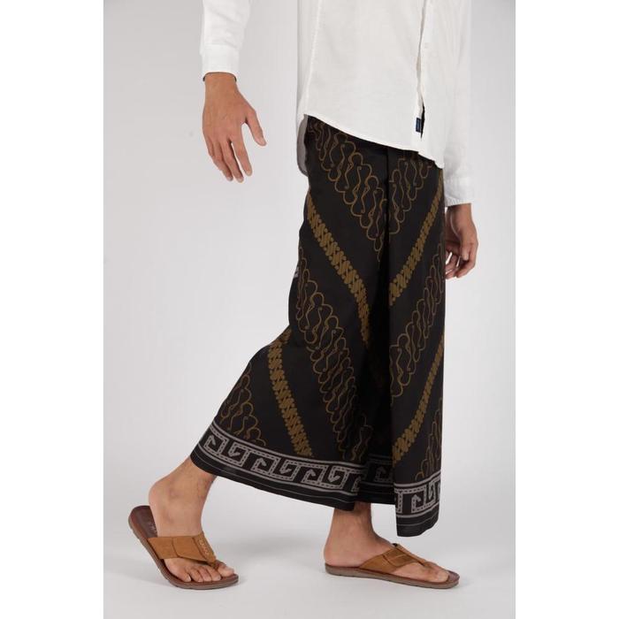 Panggung Jaya Indah Textile Mangga Gold Kembang Nusantara Batik Hitam GKNB05