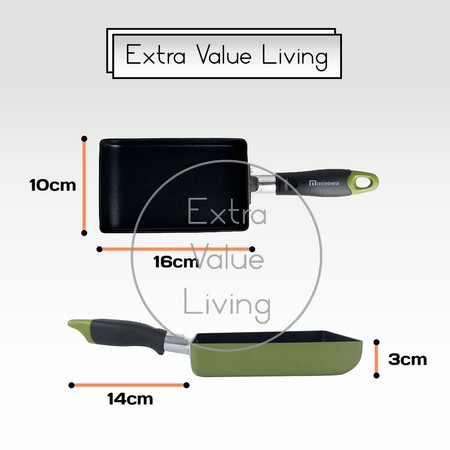 Yoshikawa Minowa Clair Egg Pan 10 x 16 cm