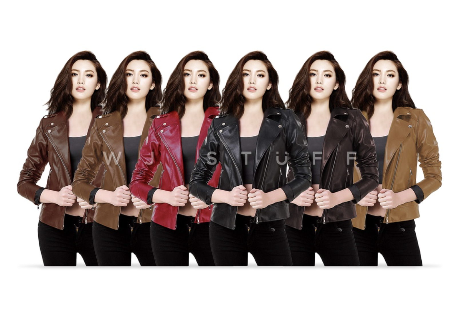 WJ Stuff Jaket Kulit Wanita Rock N Roll CRP2