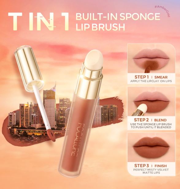 #AmberGold Velvet Matte Lip Clay 2