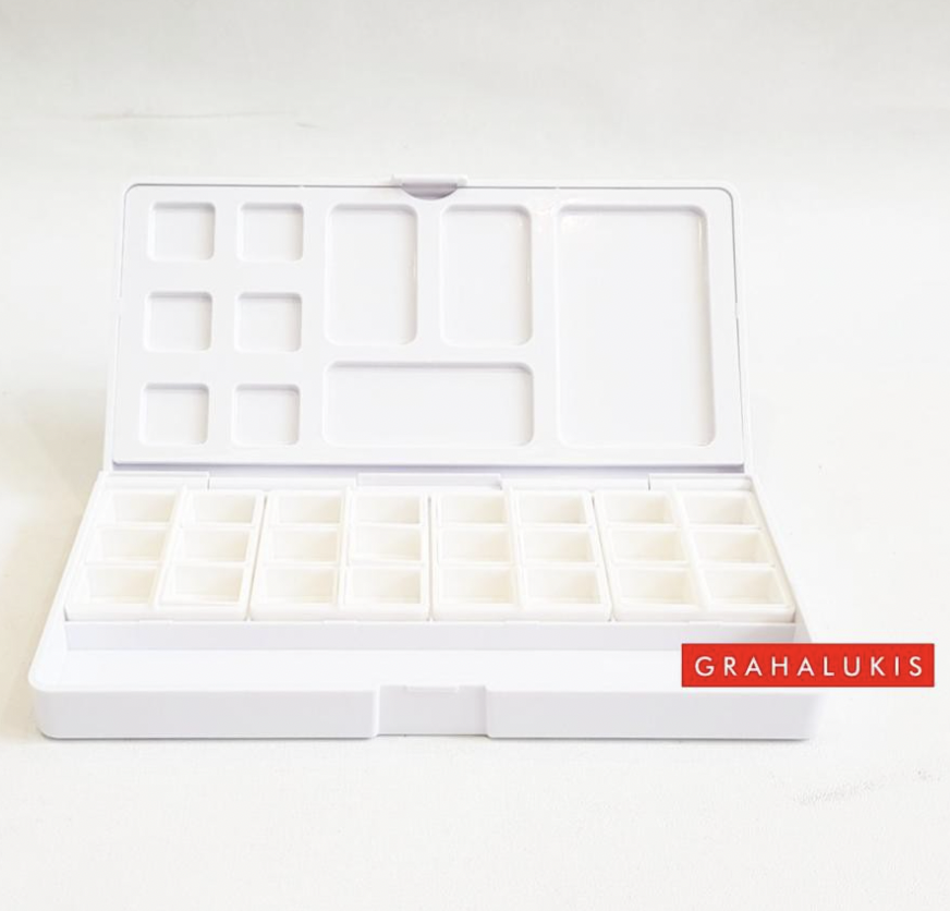 Empty Case Watercolor 24 Pocket Box  ｜ BX24