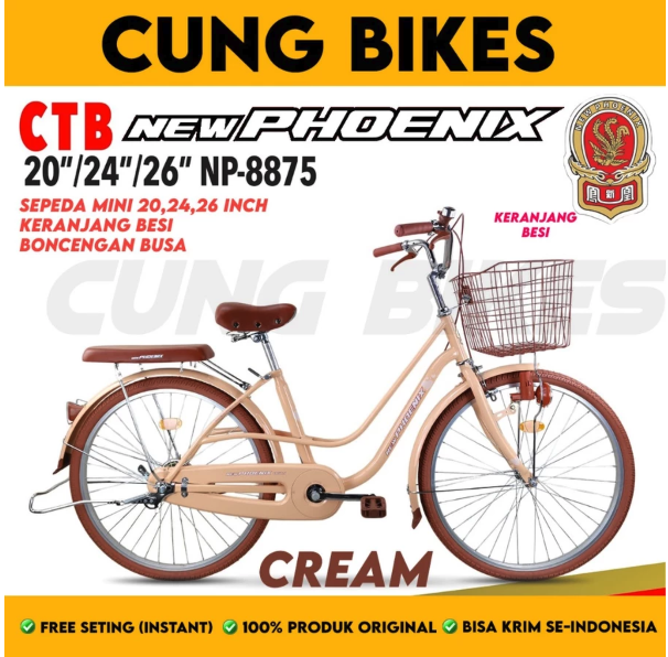 Roda Pasifik Mandiri NEW PHOENIX Citybike 26 Inch  NP-8875