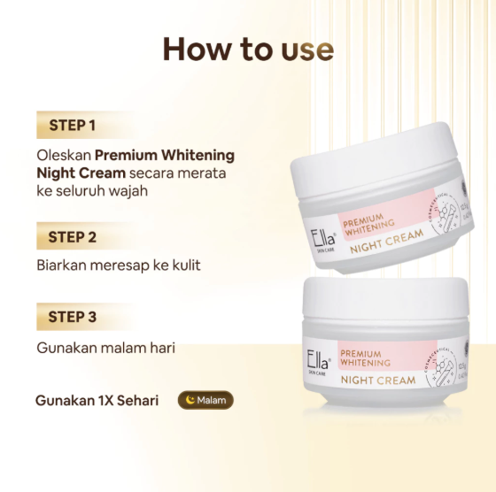 Ella Skincare Premium Whitening Night Cream