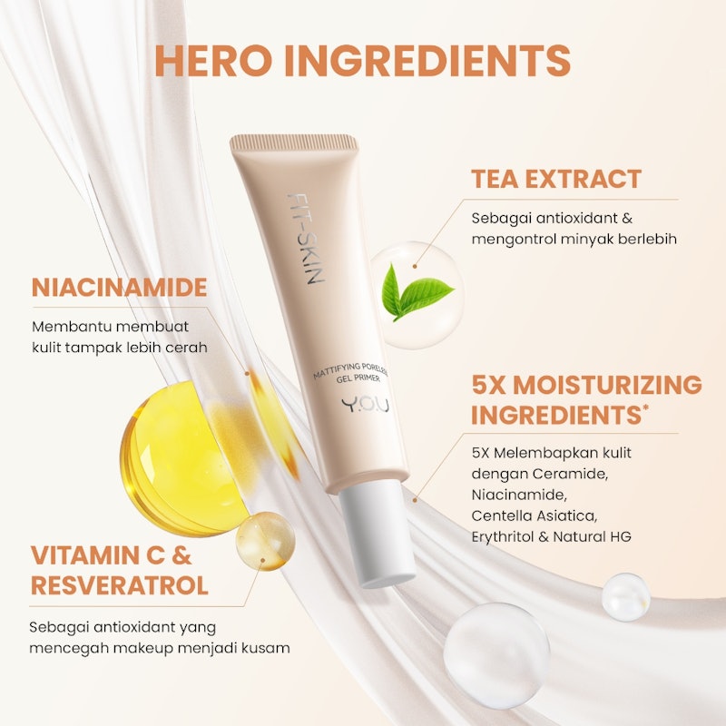 HEBE Beauty Style Y.O.U Fit-Skin Mattifying Poreless Gel Primer
