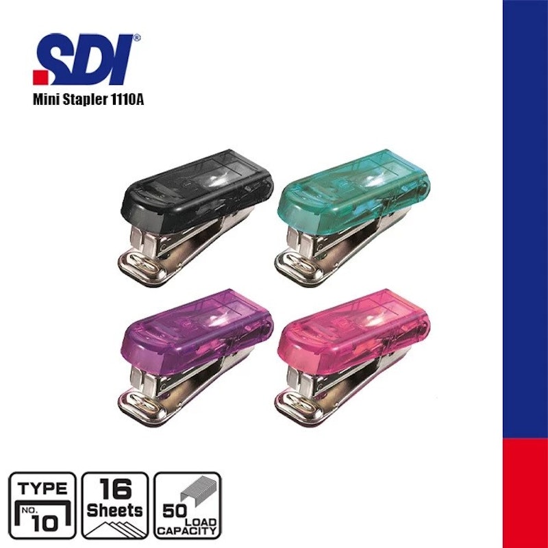 SDI No.10 Mini Translucent Stapler 2