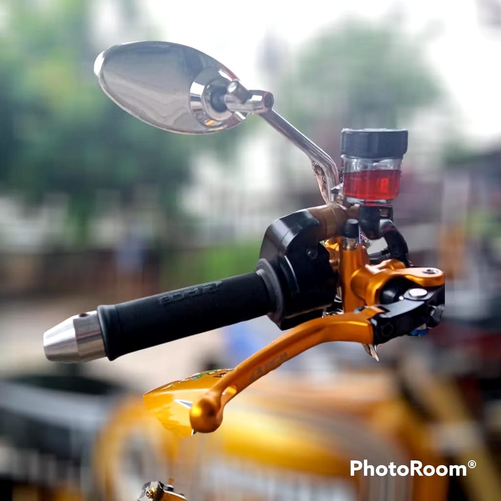  Spion Oval Model Daytona Tangkai Besi